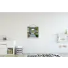 Doorkijk - Pad - Beton - Landschap textielposter latten blank klein -kinderkamer