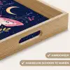 Vlinder - Maan - Bloemen - Sterrenhemel Dienblad Rechthoek middel -USP_HandgreepNL