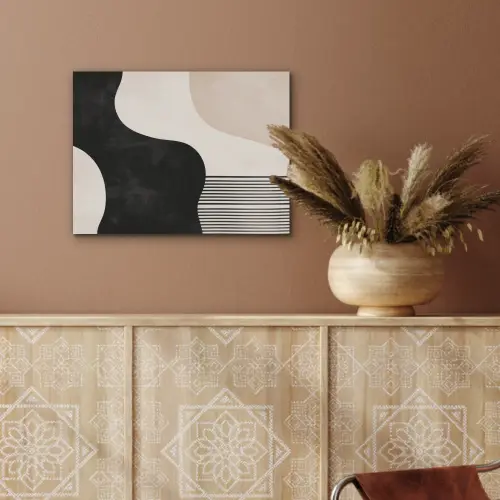 Abstract - Japandi - Beige - Modern PET vilt klein -sfeer4
