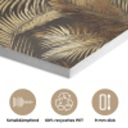 Tropisch - Bladeren - Goud PET vilt klein 837 -closeup_DE