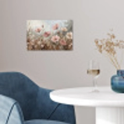 Bloemen - Botanisch - Schilderij - Pastel - Rustiek poster papier klein -sfeer3