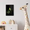 Parkiet - Tak - Bladeren - Geel fotolijst zwart zonder passe partout klein -usfeer4_kinderkamer