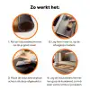 Chocomelk - Drinken - Warm - Bruin Inductie beschermer vinyl 3mm klein -zzzzzzz-td-werking