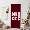 Nice - Uitroepteken - Rood deurposter klein -sfeer6