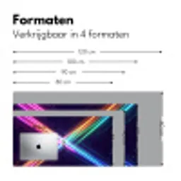Kruisen - Lasterstralen - Neon Muismat XXL klein -sfeer5
