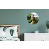 Uil - Boomstronk - Bos - Lucht Wandcirkel aluminium klein -slaapkamer
