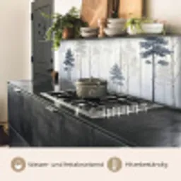 Bos - Bomen - Mist - Natuur - Illustratie - Grijs keuken achterwand 2 middel -usp_DE