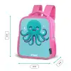 Octopus - Water - Blauw Kinderrugzak - Roze middel -productfoto_formaten