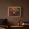 Vrouw - lychee - exotisch Light Box met batterij (Wandlamp) middel -sfeer4