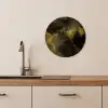 Gouden texturen KitchenYeah - Keuken - Wandcirkel Forex klein -sfeer3