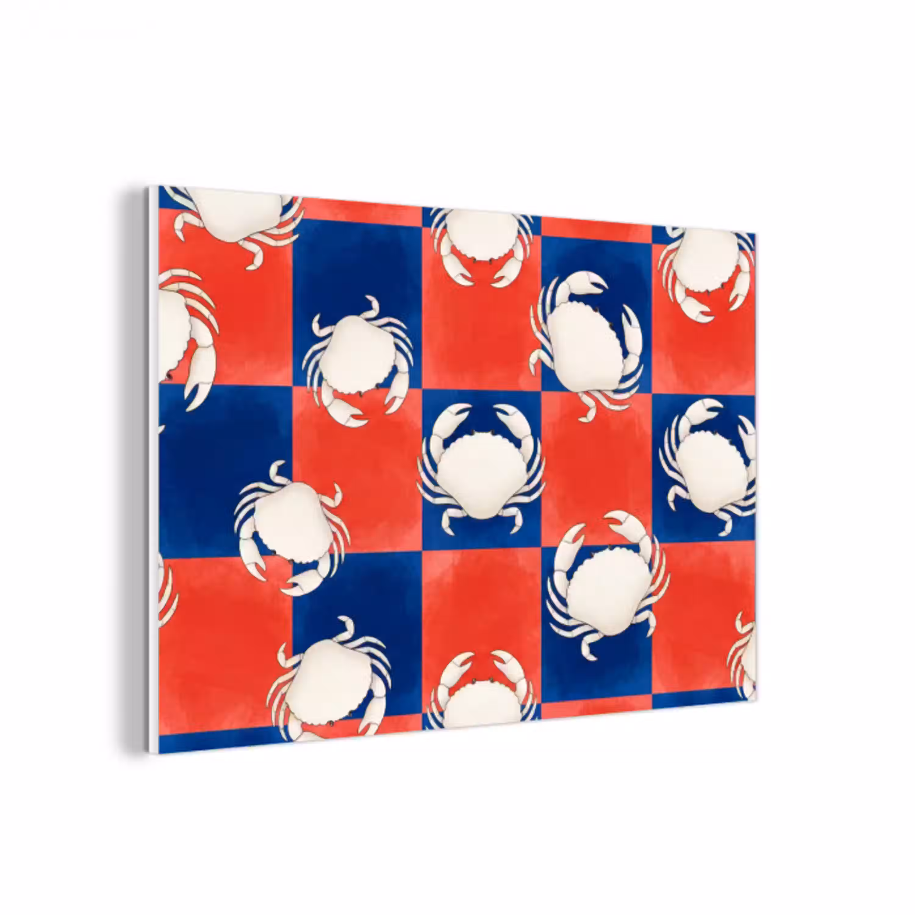 Patroon - Zeeleven - Rood - Blauw - Abstract forex 5mm xxl -3d
