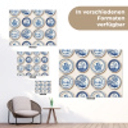 Borden - Bomen - Planten - Blauw tuinposter los doek klein 239 -Xsfeer9_DE