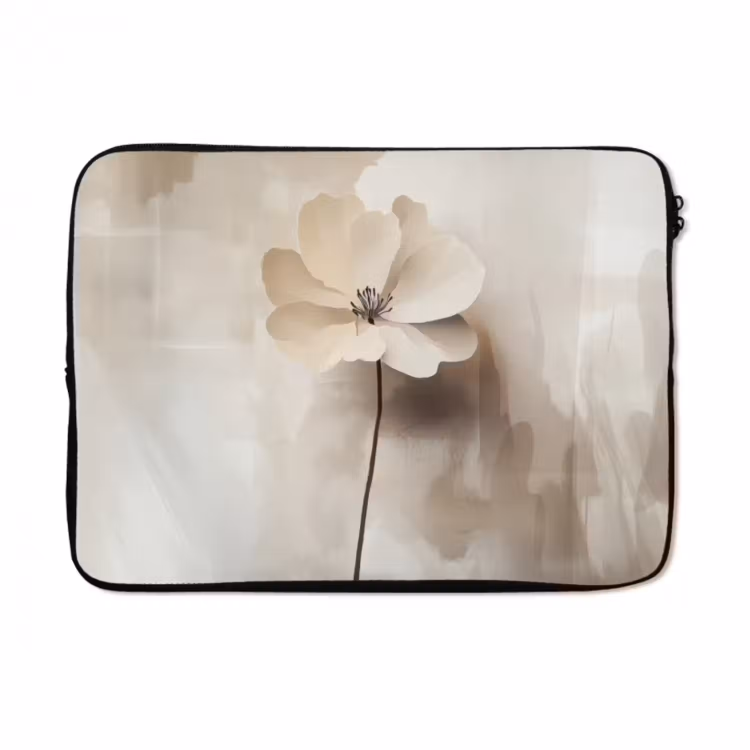 Laptop hülle - Blume - Beige - Farbe - Schatten