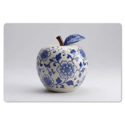 Appel - Blauw - Klassiek Placemat vinyl groot -zzsfeer1_Kitchenyeah-website
