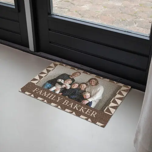Familie - In - Patroon - Driehoek - Foto Deurmat klein -sfeer2
