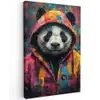 Graffiti - Panda - Jas - Kleurrijk canvas 2cm klein -z3d