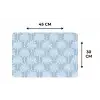 Palmboom - Modern - Blauw Placemat vinyl groot 368 -specs