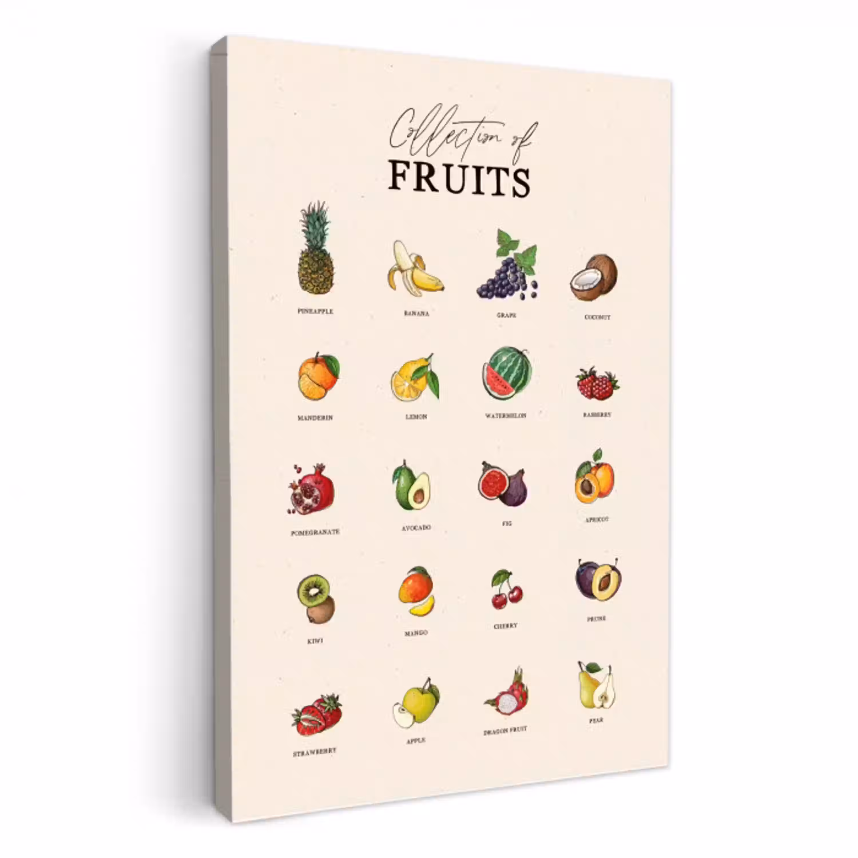 Fruit - Eten - Keuken KitchenYeah - Keuken - Canvas klein -3d
