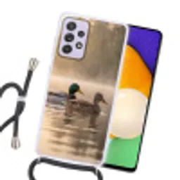 Eenden - Water - Mist - Natuur Hoesje Samsung Galaxy A52 5G met koord klein -sfeer1