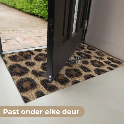 Luipaardprint - Bruin - Courage - Sierlijk Deurmat klein -USP_NL