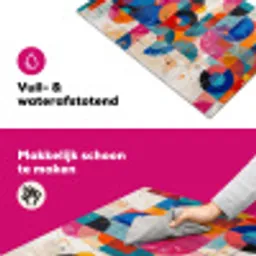 Kunst - Geometrisch - Abstract - Kleurrijk Inductie beschermer vinyl 3mm klein -wsfeer6_website