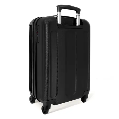 Elegant zwart paard NBS - Handbagage koffer - Unisex middel -achterkant