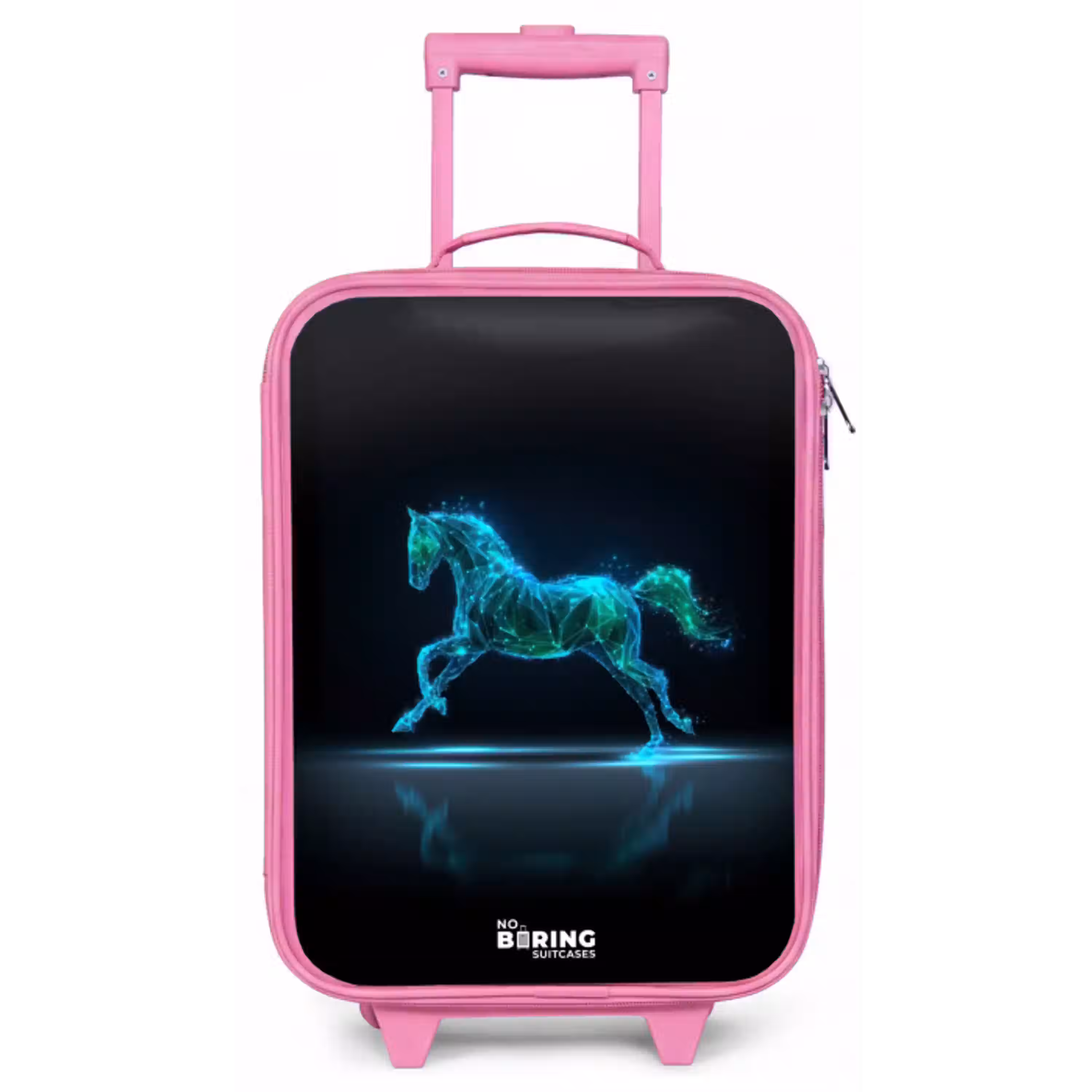 Futuristisch galopperend paard Kinderkoffer - Roze klein -zz3dotto
