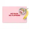 No rain no flowers - Minimalistisch - Roze - Bloem Placemat vinyl groot -zzzproduct_Kitchenyeah-website
