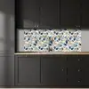 Blad - Mix - Aquarel - Goude keuken achterwand 2 middel 871 -sfeer1