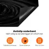 Zwart - Water - Druppel Inductie beschermer vinyl 3mm klein -zzzzzzz-td-onderkant