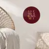 Love your damn self - Kleurrijk - Bordeaux Wandcirkel behangsticker klein -sfeer4