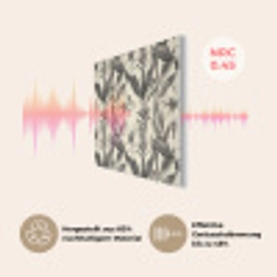 Klassiek - Botanisch - Zwart - Beige PET vilt klein 837 -USP_DE