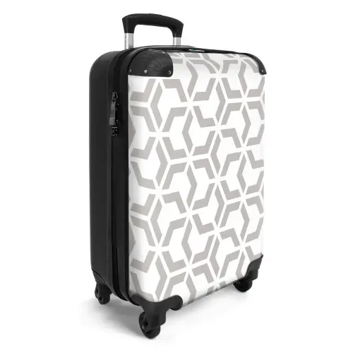 Grafisch - Patroon - Modern NBS - Handbagage koffer - Kinderen Unisex middel 644 -productfoto_3d