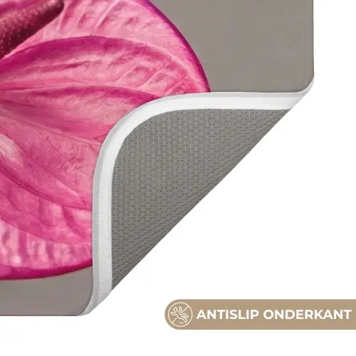 Planten - Anthurium - Groen - Roze WCmat klein -USP_AntislipNL