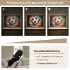 Voetbal - Verf - Kleuren - Zwart - Wit Light Box met batterij (Wandlamp) middel -USP_dimbaarNL