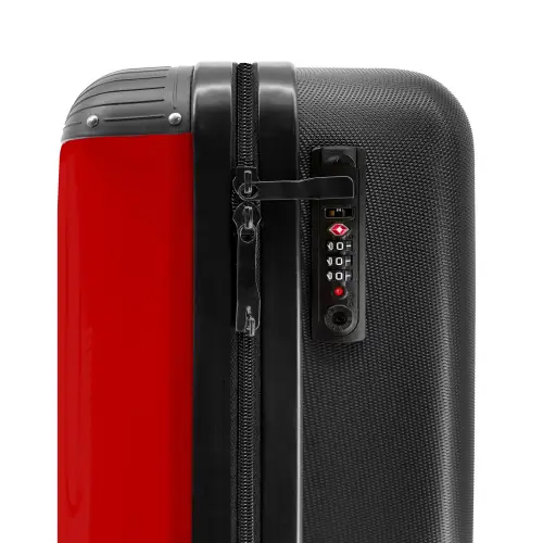 Karmijnrode tint NBS - Handbagage koffer - Kinderen Unisex middel -slot