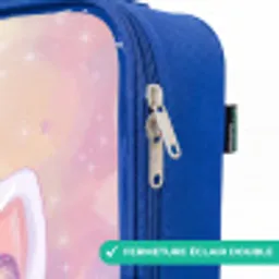 Eenhoorn Kinderkoffer - Blauw klein -rits_FR
