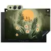 Bloemen - Bladeren - Zon - Groen Inductie beschemer met haakjes klein -3d