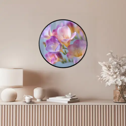 Bloemen - Paars - Overloop - Meeldraden Fotolijst rond zonder passe partout klein -sfeer3