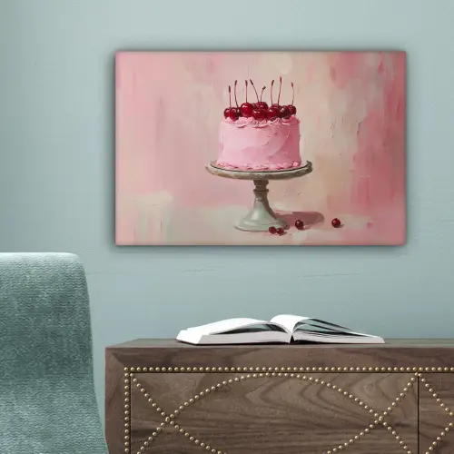 Taart - Pink - Cherry canvas 2cm klein -sfeer4