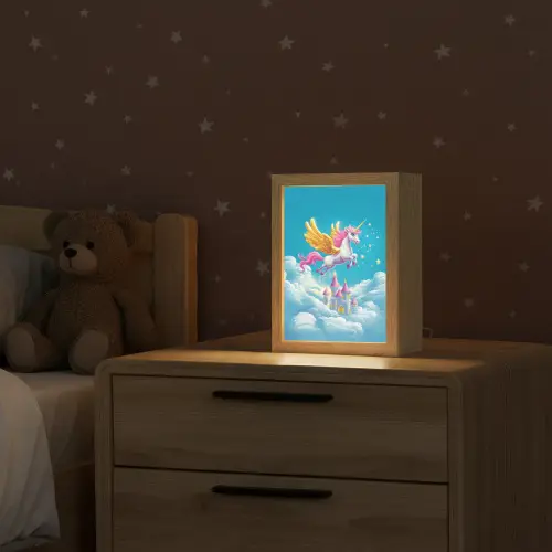 Eenhoorn - Fantasie - Kasteel Light Box met kabel klein -sfeer1_kind