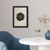 Rozet - Cirkelvormig - Donkergroen fotolijst zwart zonder passe partout klein -sfeer4