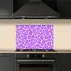Paars - Vlekken - Geel - Pastel keuken achterwand spatscherm klein 900 -sfeer1