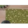Landelijk - Bloemen -  Groen muismat rubber klein 262 -closeup