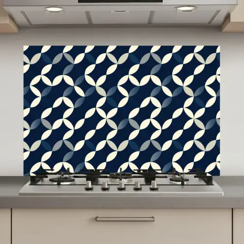 Abstract - Patroon - Blauw keuken achterwand spatscherm klein 900 -3d_website