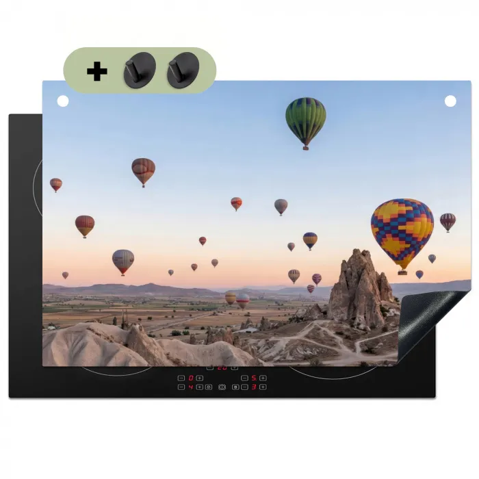 Luchtballonnen - Rotsen - Zonsopgang Inductie beschemer met haakjes klein -3d