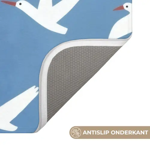 Vogels - Wit - Patroon WCmat klein -USP_AntislipNL