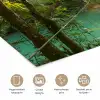 Jungle - Water - Brug - Natuur - Planten poster papier klein -closeup_NL
