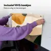 Vormen - Okergeel - Abstract Inductie beschemer met haakjes klein -ky-ophangen-nl