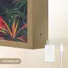 Flamingo - Tropisch - Dier - Bladeren Light Box met batterij (Wandlamp kind) middel -USP_websiteoplaadbaarNL